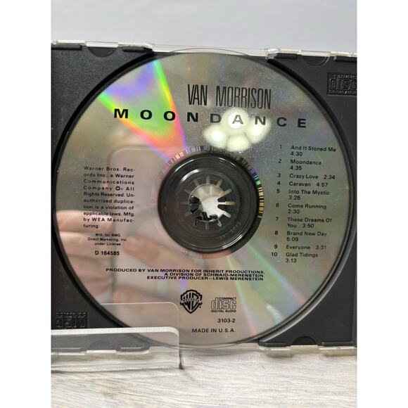 Van Morrison Moondance 1970 Stoned Me Crazy Love Warner Bros. Records CD - Picture 4 of 5